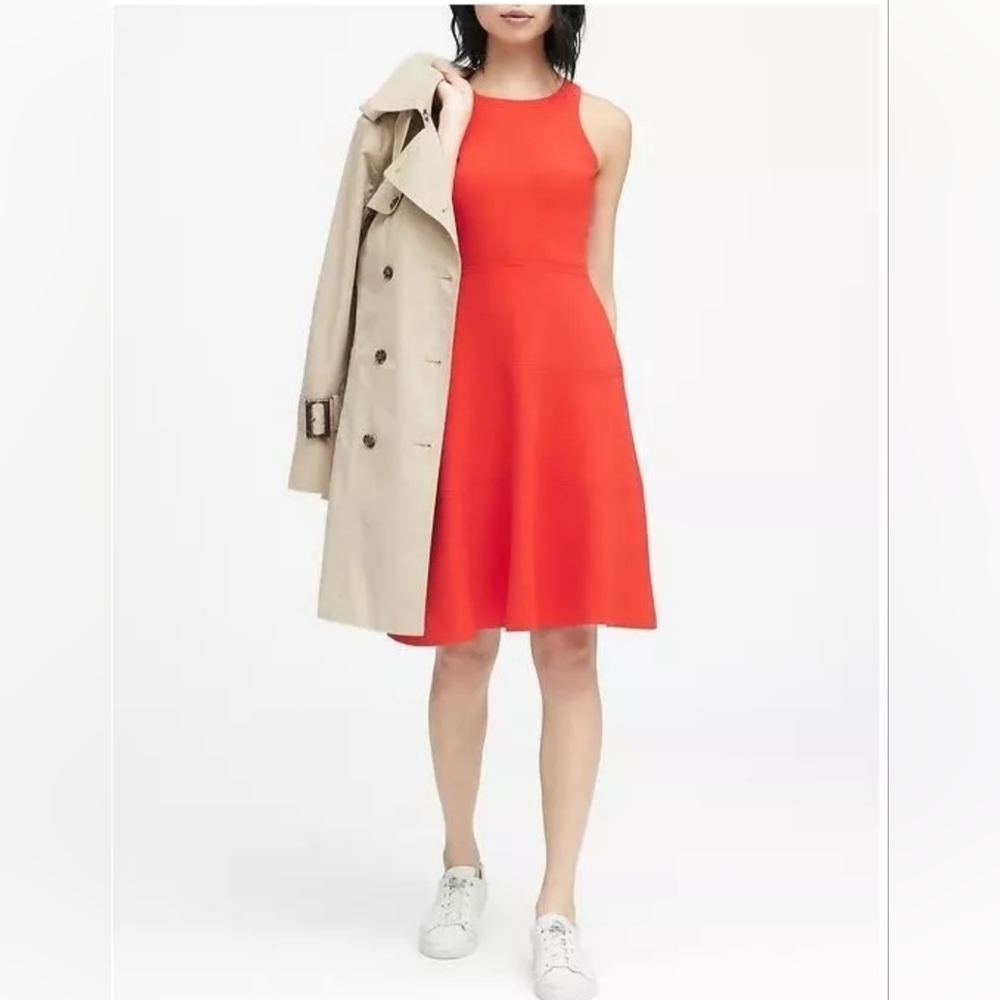 NWT-Banana Republic Racerback Flare Dress